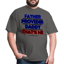 Load image into Gallery viewer, Father & Provider Classic T-Shirt (Black Trim) - charcoal