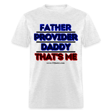 Load image into Gallery viewer, Father & Provider Classic T-Shirt (Black Trim) - light heather gray