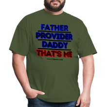 Load image into Gallery viewer, Father & Provider Classic T-Shirt (Black Trim) - military green