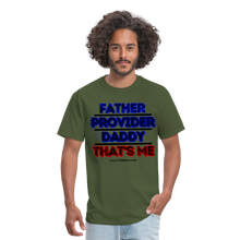 Load image into Gallery viewer, Father & Provider Classic T-Shirt (Black Trim) - military green