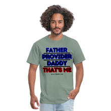 Load image into Gallery viewer, Father & Provider Classic T-Shirt (Black Trim) - sage