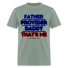 Load image into Gallery viewer, Father & Provider Classic T-Shirt (Black Trim) - sage
