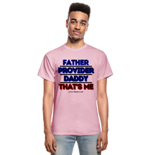Load image into Gallery viewer, Father & Provider T-Shirt (White Trim, Soft Tee) - light pink