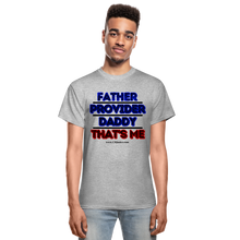 Load image into Gallery viewer, Father & Provider T-Shirt (White Trim, Soft Tee) - heather gray