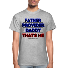 Load image into Gallery viewer, Father & Provider T-Shirt (White Trim, Soft Tee) - heather gray