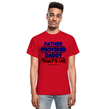 Load image into Gallery viewer, Father & Provider T-Shirt (White Trim, Soft Tee) - red