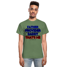 Load image into Gallery viewer, Father & Provider T-Shirt (White Trim, Soft Tee) - military green