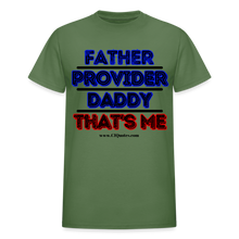 Load image into Gallery viewer, Father & Provider T-Shirt (White Trim, Soft Tee) - military green