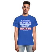Load image into Gallery viewer, Father & Provider T-Shirt (Black Trim, Soft Tee) - royal blue