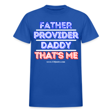 Load image into Gallery viewer, Father & Provider T-Shirt (Black Trim, Soft Tee) - royal blue