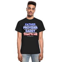 Load image into Gallery viewer, Father & Provider T-Shirt (Black Trim, Soft Tee) - black
