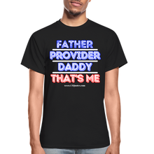 Load image into Gallery viewer, Father & Provider T-Shirt (Black Trim, Soft Tee) - black