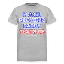 Load image into Gallery viewer, Father & Provider T-Shirt (Black Trim, Soft Tee) - heather gray