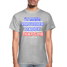 Load image into Gallery viewer, Father & Provider T-Shirt (Black Trim, Soft Tee) - heather gray