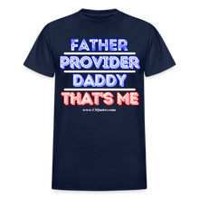 Load image into Gallery viewer, Father & Provider T-Shirt (Black Trim, Soft Tee) - navy