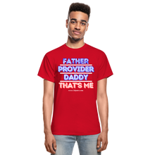 Load image into Gallery viewer, Father & Provider T-Shirt (Black Trim, Soft Tee) - red