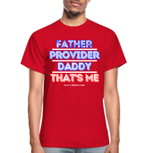 Load image into Gallery viewer, Father & Provider T-Shirt (Black Trim, Soft Tee) - red