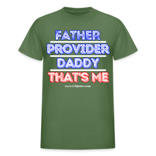 Load image into Gallery viewer, Father & Provider T-Shirt (Black Trim, Soft Tee) - military green