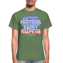 Load image into Gallery viewer, Father & Provider T-Shirt (Black Trim, Soft Tee) - military green