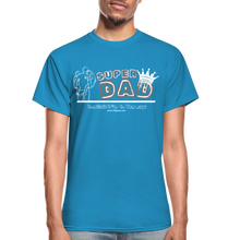 Load image into Gallery viewer, Super Dad T-Shirt (Soft Tee) - turquoise