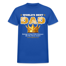 Load image into Gallery viewer, World's Best Dad T-Shirt (Soft Tee) - royal blue