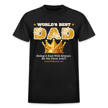 Load image into Gallery viewer, World's Best Dad T-Shirt (Soft Tee) - black