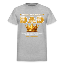 Load image into Gallery viewer, World's Best Dad T-Shirt (Soft Tee) - heather gray