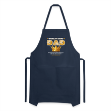 Load image into Gallery viewer, World's Greatest Dad Adjustable Apron - navy
