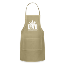 Load image into Gallery viewer, Dad's Adjustable Apron (White) - khaki