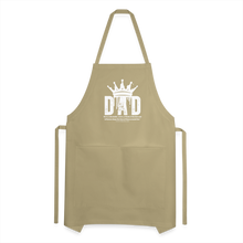 Load image into Gallery viewer, Dad's Adjustable Apron (White) - khaki