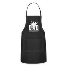 Load image into Gallery viewer, Dad's Adjustable Apron (White) - black
