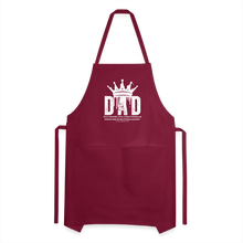 Load image into Gallery viewer, Dad's Adjustable Apron (White) - burgundy
