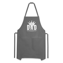 Load image into Gallery viewer, Dad's Adjustable Apron (White) - charcoal