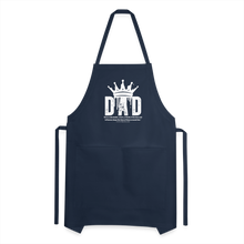Load image into Gallery viewer, Dad's Adjustable Apron (White) - navy