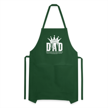 Load image into Gallery viewer, Dad's Adjustable Apron (White) - forest green