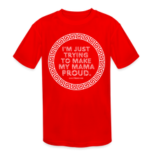 Load image into Gallery viewer, Mama Proud Kids' Moisture Wicking Performance T-Shirt - red