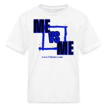 Load image into Gallery viewer, Me vs Me Kids' T-Shirt (Blue) - white