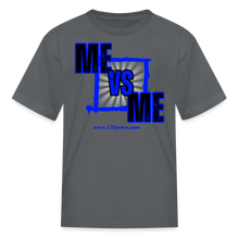 Load image into Gallery viewer, Me vs Me Kids' T-Shirt (Blue) - charcoal