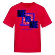 Load image into Gallery viewer, Me vs Me Kids' T-Shirt (Blue) - red