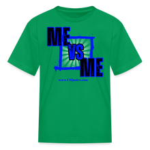 Load image into Gallery viewer, Me vs Me Kids' T-Shirt (Blue) - kelly green