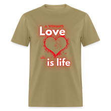 Load image into Gallery viewer, A Woman's Love Unisex Classic T-Shirt - khaki