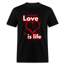 Load image into Gallery viewer, A Woman's Love Unisex Classic T-Shirt - black