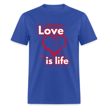 Load image into Gallery viewer, A Woman's Love Unisex Classic T-Shirt - royal blue