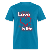 Load image into Gallery viewer, A Woman's Love Unisex Classic T-Shirt - turquoise