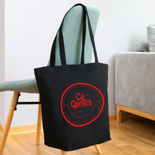 Load image into Gallery viewer, The Brand Eco-Friendly Cotton Tote (Red Print) - black
