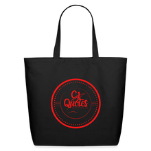 Load image into Gallery viewer, The Brand Eco-Friendly Cotton Tote (Red Print) - black