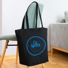 Load image into Gallery viewer, The Brand Eco-Friendly Cotton Tote (Light Blue Print) - black
