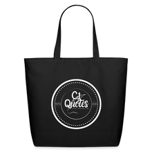 Load image into Gallery viewer, The Brand Eco-Friendly Cotton Tote (White Print) - black