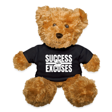 Load image into Gallery viewer, Success Over Excuses Teddy Bear - black