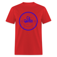 Load image into Gallery viewer, The Brand Unisex Classic T-Shirt (Blue Print) - red